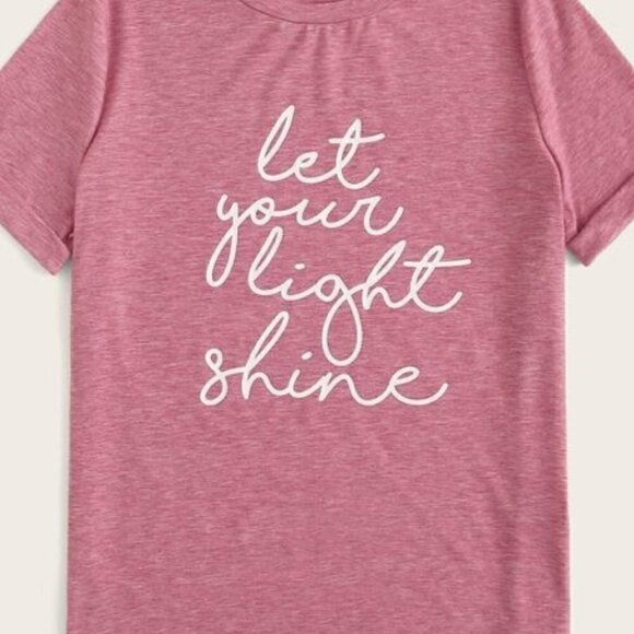 Casual Let Your Light Shine Graphic top - Picture 3 of 4